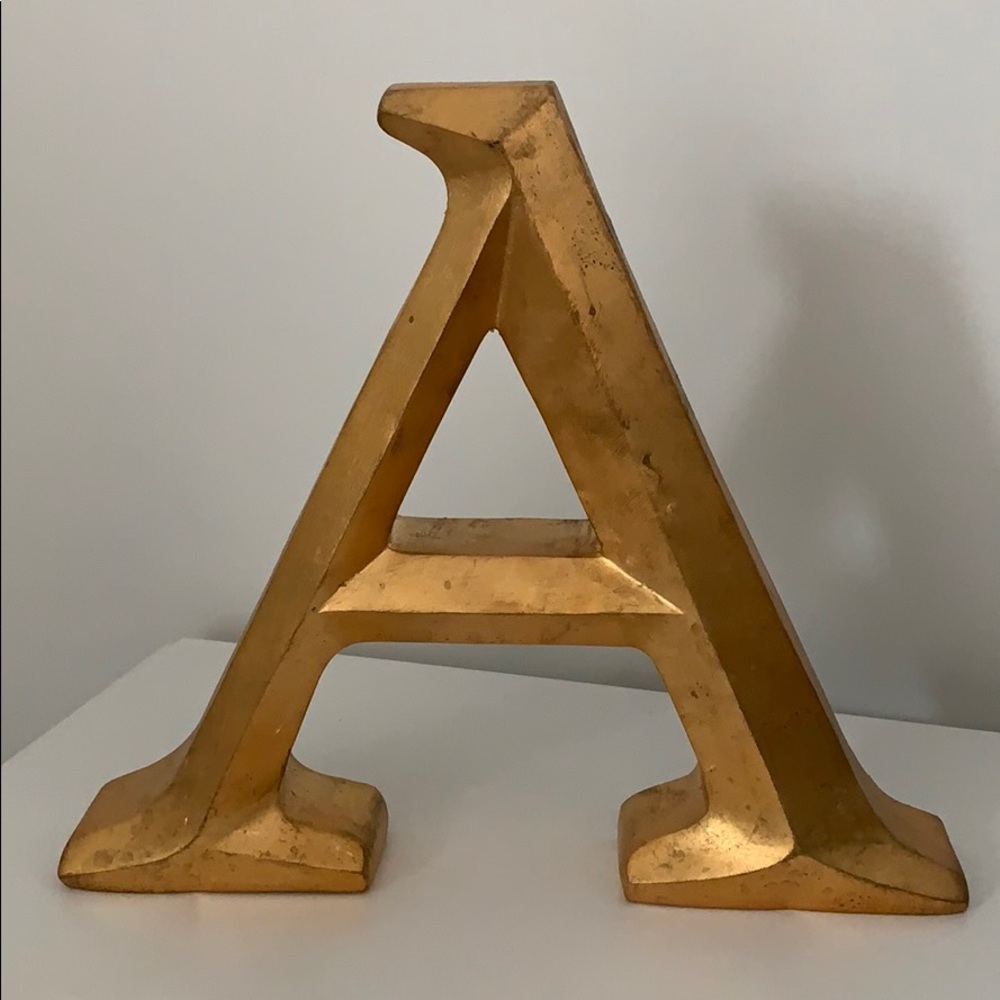 Letter A Initial Home Decor